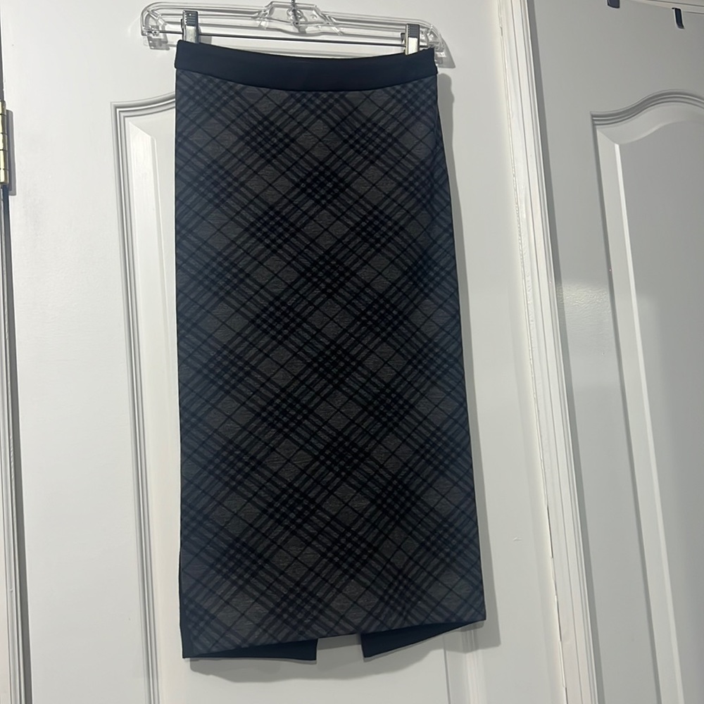 Black and Grey Pencil Skirt